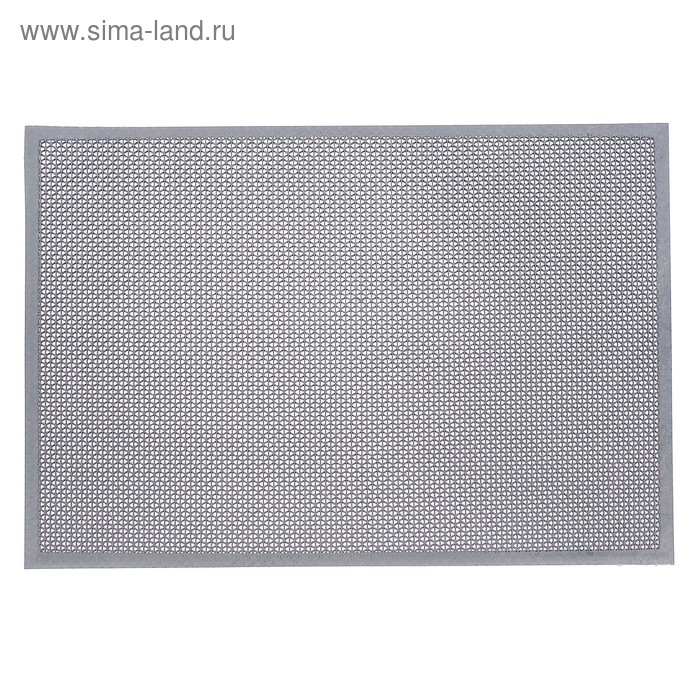 Коврик резиновый «ТВИСТ», 60×90 см, h=4,5 мм цвет серый - Фото 1