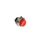 Выключатель-кнопка REXANT RWD-306, металл, 220 В, 2А (2с), ON-OFF, d=16.2, красная - Фото 1