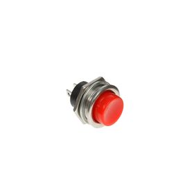 Выключатель-кнопка REXANT RWD-306, металл, 220 В, 2А (2с), ON-OFF, d=16.2, красная