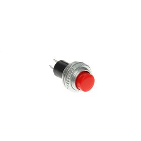 Выключатель-кнопка REXANT RWD-213, металл, 220 В, 2А (2с), ON-OFF, d=10.2, Mini, красная