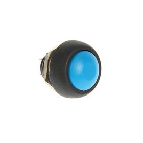 Выключатель-кнопка REXANT PBS-33В, 250 В, 1А (2с), ON-OFF, Б/Фикс, Micro, синяя