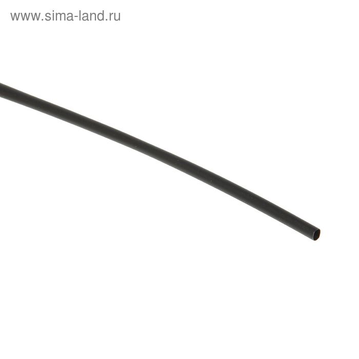 Термоусадочная трубка REXANT, 3/1.5 мм, 1 м, черная - Фото 1
