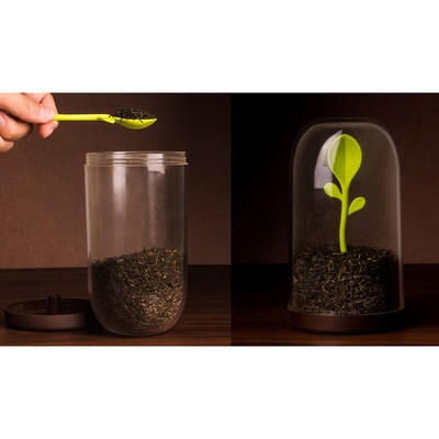 Контейнер для сыпучих продуктов Qualy Sprout Jar, 700 мл