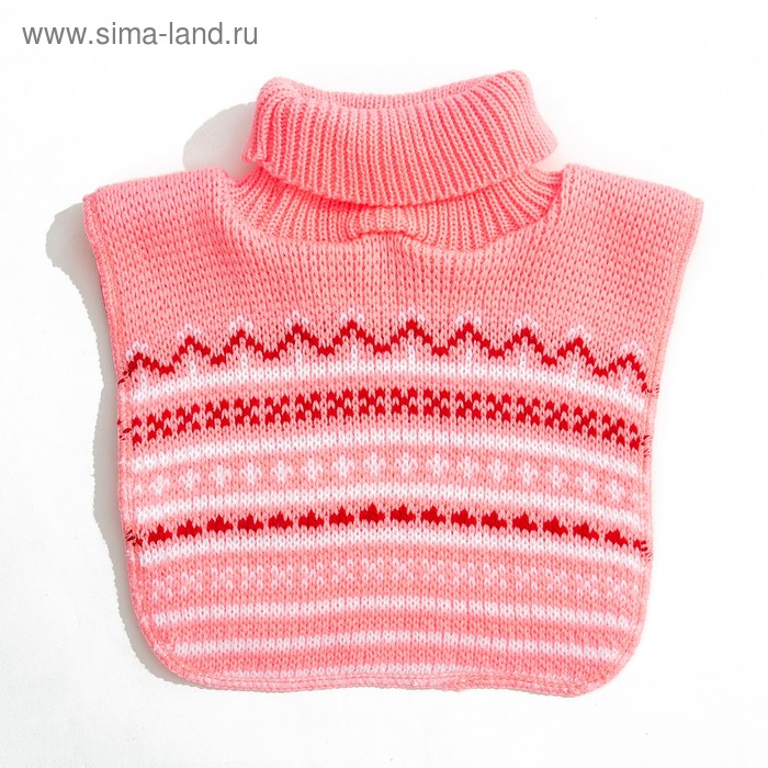 Манишка для грудничков, возраст 6-18 месяцев, цвет розовый - Фото 1
