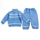 Комплект детский: кофта, рейтузы, рост 62-68 см, цвет голубой - Фото 11