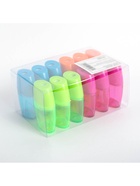 Точилка для карандашей Calligrata «Классика», с контейнером, корпус МИКС (комплект 12 шт) - фото 50814648