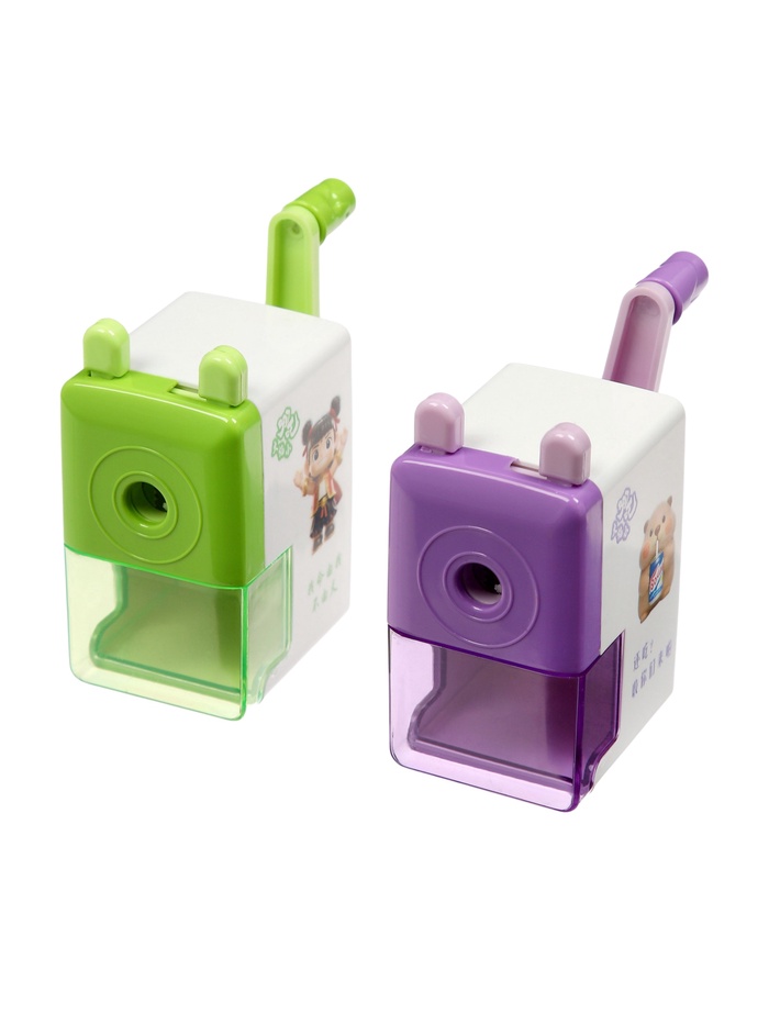 Точилка механическая с контейнером «Классика», МИКС