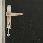 Комплект для обивки дверей 110 × 205 см: иск.кожа, поролон 3 мм, гвозди, чёрный, «Эконом» - фото 297957750