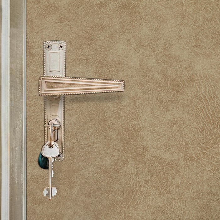 Комплект для обивки дверей, 1.1×2 м: иск.кожа, ватин 5 мм, гвозди, струна, МИКС, «Ватин» - Фото 1