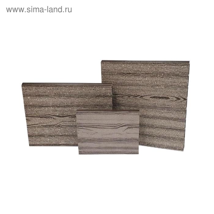 Ограждение для грядки, 190 × 15 × 2.5 см, ДПК, фактура древесины, коричневое - Фото 1