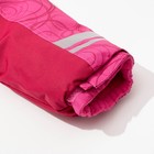 Комбинезон зимний для девочки, рост 98 см, цвет розовый W17371 - Фото 4