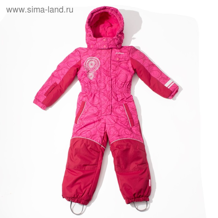 Комбинезон зимний для девочки, рост 128 см, цвет розовый W17371 - Фото 1