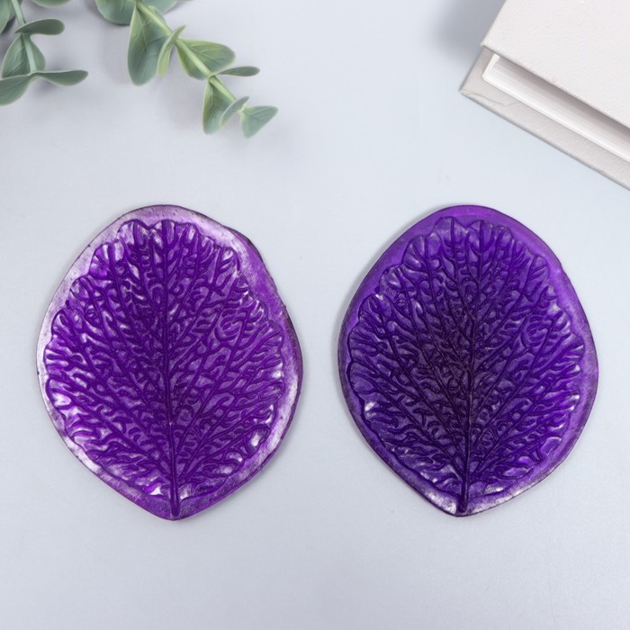 Молд пластик st-0175 "Лист клубники" 6х7,5 см МИКС - Фото 1