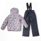Комплект зимний для девочки (куртка, брюки), рост98см, цвет  серый MW27107 - Фото 16