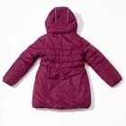 Куртка (пальто) зимняя MW27109 пурпурный, рост 104 см - Фото 12