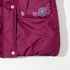 Куртка (пальто) зимняя MW27109 пурпурный, рост 104 см - Фото 5