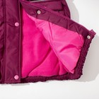 Куртка (пальто) зимняя MW27109 пурпурный, рост 122 см - Фото 8
