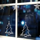 УЦЕНКА Гирлянда «Бахрома», 2.4×0.9 м с насадками «Ёлки», IP20, 138 LED, 220 В, 8 режимов, прозрачная нить, свечение белое - Фото 9