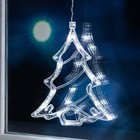 УЦЕНКА Гирлянда «Бахрома», 2.4×0.9 м с насадками «Ёлки», IP20, 138 LED, 220 В, 8 режимов, прозрачная нить, свечение белое - Фото 10