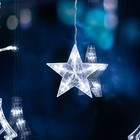 УЦЕНКА Гирлянда «Бахрома», 2.4×0.9 м с насадками «Ёлки», IP20, 138 LED, 220 В, 8 режимов, прозрачная нить, свечение белое - Фото 11