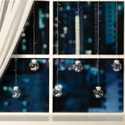 УЦЕНКА Гирлянда «Бахрома», 2.4×0.7 м, с насадками «Шарики», IP20, 108 LED, 220 В, 8 режимов, прозрачная нить, свечение мульти - Фото 2