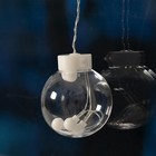 УЦЕНКА Гирлянда «Бахрома», 2.4×0.7 м, с насадками «Шарики», IP20, 108 LED, 220 В, 8 режимов, прозрачная нить, свечение мульти - Фото 5