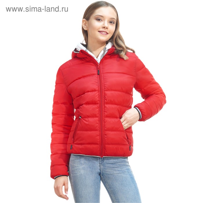 Куртка женская, размер 48, цвет красный - Фото 1