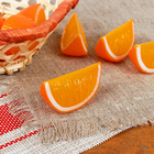 Муляж "Долька апельсина" 5х2,5х2,3 см, оранжевый - фото 8607253