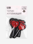 Термоаппликация «Сердце», 7×3 см, красная - Фото 4