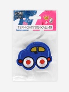 Термоаппликация «Машинка», 6.5×5 см, синяя 2612270 - фото 319816091