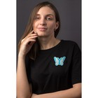 Термоаппликация «Бабочка», 5,9 × 7,5 см, цвет МИКС - Фото 1