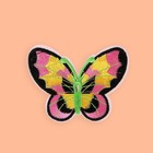 Термоаппликация «Бабочка», 6 × 7,5 см, цвет разноцветный - Фото 2