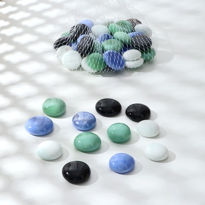 Декор стекло «Шар плоский», блеск, 250 г, МИКС