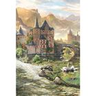 Панно "Замок в горах" К-223 (2 полотна), 200x300 см - фото 297957999