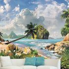 Панно "Пальма, море, пляж" К-324 (3 полотна), 300x300 см - Фото 2