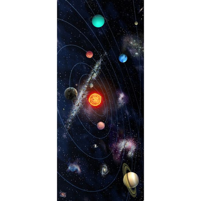 Фотообои "Планеты солнечной системы" С-001 (1 полотно), 95x220 см - фото 6151427