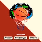 Баскетбольный набор «Крутой бросок», с мячом, диаметр мяча 12 см, диаметр кольца 23 - фото 9299337