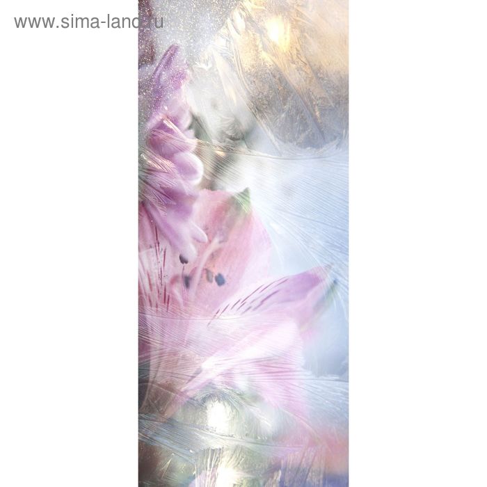 Фотообои "Лилии в морозном узоре" С-060 (1 полотно), 95x220 см - Фото 1