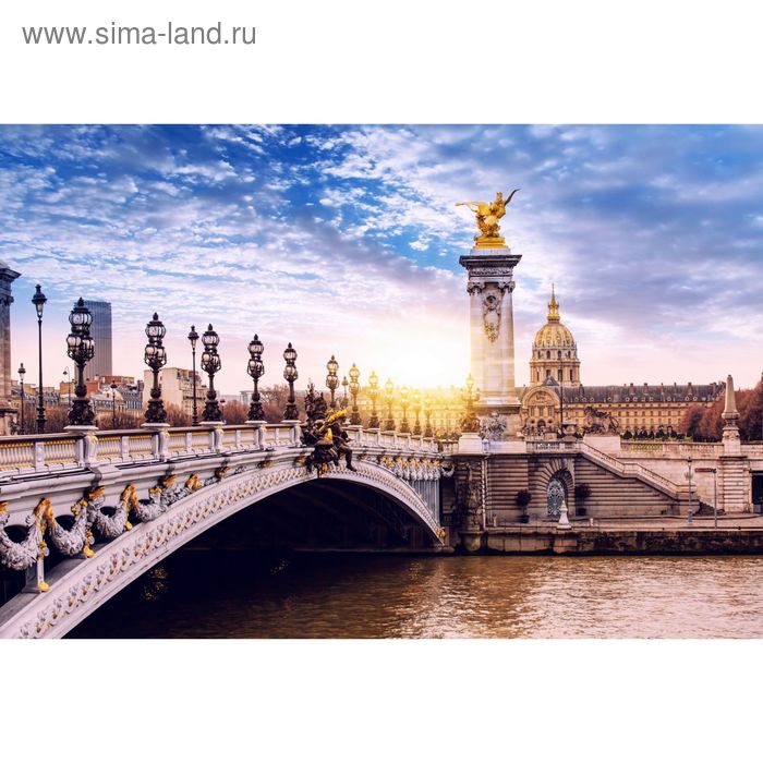 Фотообои "Александровский мост мира в Париже" M 797 (3 полотна), 300х200 см - Фото 1