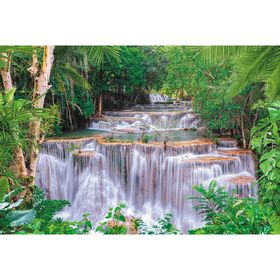 Фотообои "Спокойный водопад" M 731 (3 полотна), 300х200 см