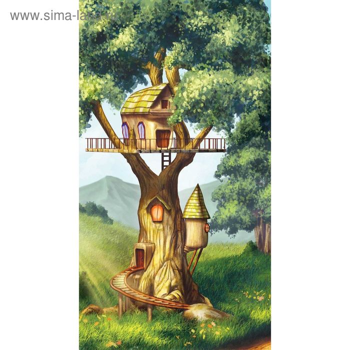 Фотообои "Домик на дереве" 1-А-127 (1 полотно), 150х270 см - Фото 1