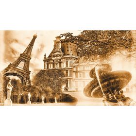 Фотообои "Париж.Художественный коллаж" 2-А-232 (1 полотно), 270x150 см