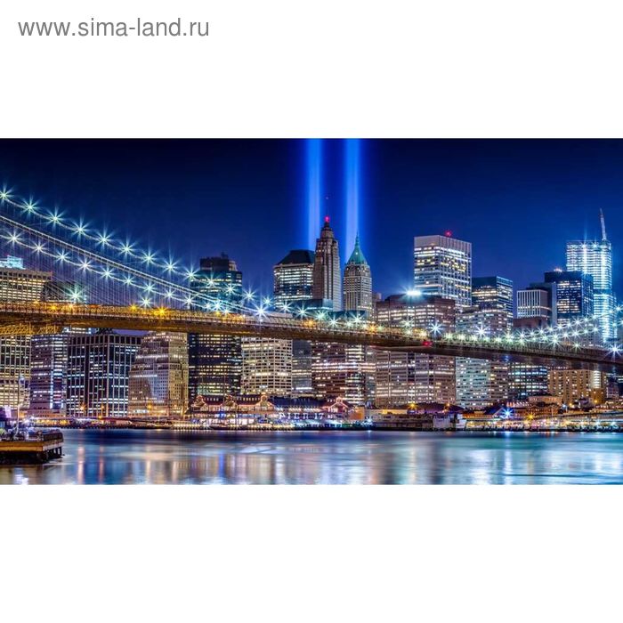 Фотообои "Огни Бруклинского моста" 2-А-267 (1 полотно), 270x150 см - Фото 1