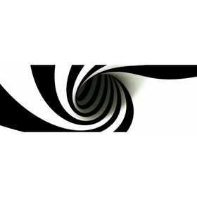 Фотообои "Черно-белая спираль" 3-А-319 (1 полотно), 440x150 см