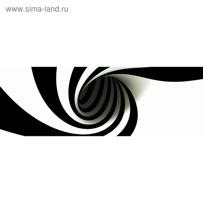 Фотообои "Черно-белая спираль" 3-А-319 (1 полотно), 440x150 см - Фото 1