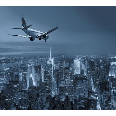 Фотообои "Пролетая над городом" 6-А-626 (2 полотна), 300x270 см