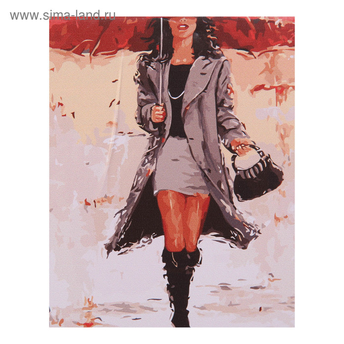 Картина по номерам «Девушка с зонтиком» 40х50 см - Фото 1