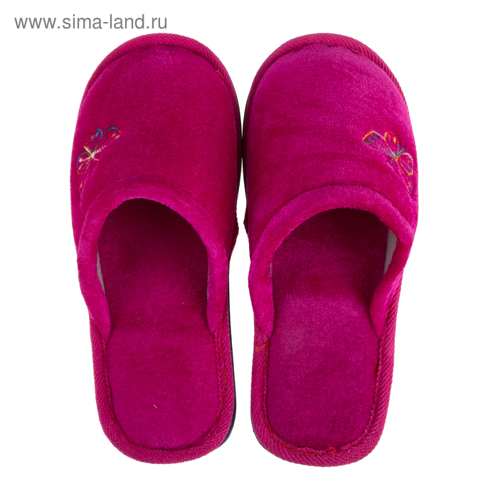 Тапочки женские домашние, размер 36-37, розовые - Фото 1