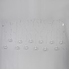 УЦЕНКА Гирлянда «Бахрома» 2.4×0.7 м с насадками «Шарики», IP20, 108 LED, 220 В, 8 режимов, прозрачная нить, свечение белое 2881390