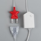 УЦЕНКА Гирлянда «Бахрома» 2.4×0.7 м с насадками «Шарики», IP20, 108 LED, 220 В, 8 режимов, прозрачная нить, свечение белое 2881390